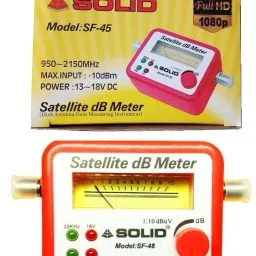 GoodsBazaar Operated by LNB Power SOLID Analogue SF-45 Satellite dB Meter Dish Signal Tester Network Interface Card-32
