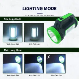 kavyara ™High Brightness Multifunctional LED SEARCH LIGHT SOLAR CHARGING 8 hrs Torch Emergency Light image 5