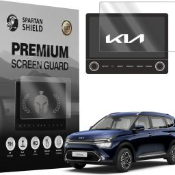 spartan shield Screen Guard for KIA CARENS PRESTIGE PRESTIGE PLUS + 8 INCH | GPS Infotainment Display TouchScreen Protector | Car Music System Accessories [Not Tempered Glass]-image-63