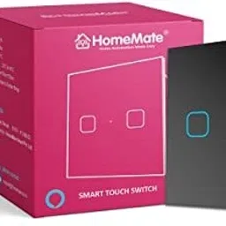 HomeMate WiFi 2 Gang Touch Switch | No Hub Required Smart Switch-20