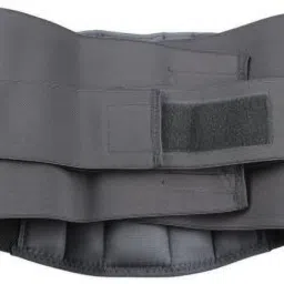 Lumbo Sacral (L.S Belt) Back Pain Belt (GRAY) Waist Support (Grey) Abdominal Belt-24