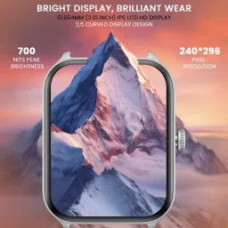 Cellecor E5 Connect 2.01" IPS HD Display | 700 NITS | BT-Calling | AOD | IP67 | BT v5.4| Smartwatch image 2