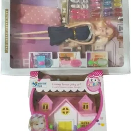 Doll with Doll House for Girls ( Design as per Avaiblity) (Multicolor).-image-79
