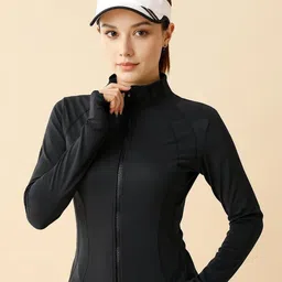 HRX by Hrithik Roshan Women Stand Collar Solid Casual Sporty Jacket-picture-47