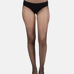 N2S NEXT2SKIN Women Black Fishnet Patterned Small Mesh Pantyhose Stockings-image-10