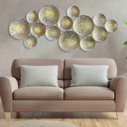 Round Cricel Gold Metal Wall Art by Hanable India-picture-19