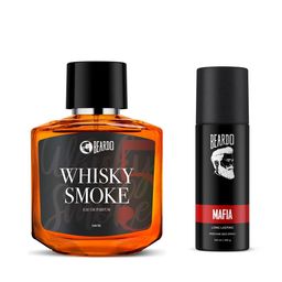 BEARDO Set of Whisky Smoke Eau de Parfum 100ml & Mafia Perfume Body Spray 120ml(100gm)-11
