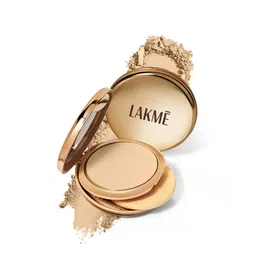 Lakme 9to5 Unreal Dual Cover Pressed Powder,  2 In 1 Compact + Foundation, 10 Ivory, 9g-19