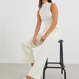 Styli Straight Fit Mid-Rise Trouser With Contrast Embroidery-image-44
