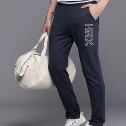 HRX by Hrithik Roshan Men Lifestyle Brand Logo Printed Terry Track Pants-image-16