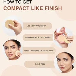 Lakme 9to5 Unreal Dual Cover Pressed Powder,  2 In 1 Compact + Foundation, 10 Ivory, 9g image 4
