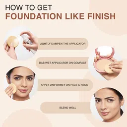 Lakme 9to5 Unreal Dual Cover Pressed Powder,  2 In 1 Compact + Foundation, 10 Ivory, 9g image 5