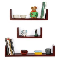 muren 3 Tiers U-Shape Floating Display Shelves image 2
