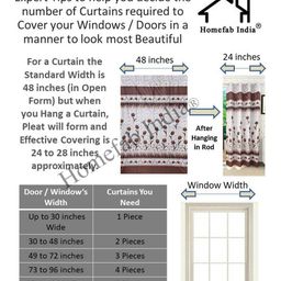 homefab india Pack of 2 Grommet Window Curtains image 3