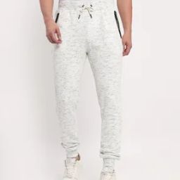 Heathered Joggers with Drawstring Waist-image-59