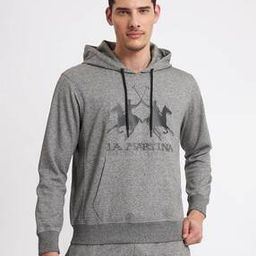 la martina Brand Print Hoodie with Kangaroo Pocket-picture-29
