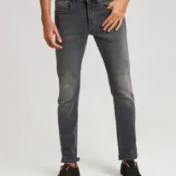 Mid-Wash Skinny Fit Jeans-image-85