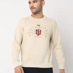 Men Logo Embroidered Regular Fit Sweatshirt-image-67