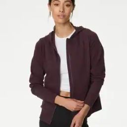 Women Relaxed Fit Zip-Front Hoodie-24