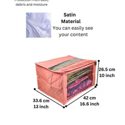 Ajabh Peach-Coloured Set of 5 Regular Multi-Utility Organisers image 4