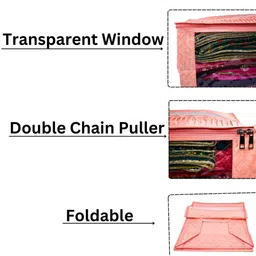 Ajabh Peach-Coloured Set of 5 Regular Multi-Utility Organisers image 5
