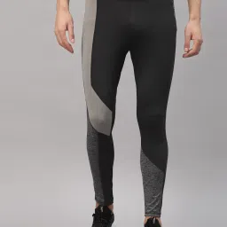 Color Block Men Black Tights-image-50
