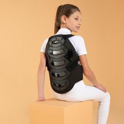 Kids' Horse Riding Back Protector Safety - Black-image-9