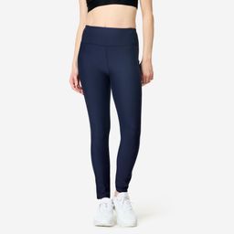 domyos Women's Fitness Leggings with Phone Pocket - Navy Blue-picture-10