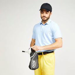Men's golf short-sleeved polo T-shirt MW500 sky blue-image-57