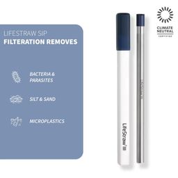LifeStraw SIP Reusable Water Filter Straw with Carry Case, Removes Microplastics, Bacteria and Parasites for Travel and Everyday-93