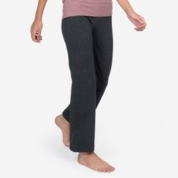 Ultra Comfy High waist, Stretchable Cotton, Women Yoga Pants - Grey/Pink-86
