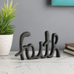 purestory Faith Black Aluminium Showpiece-picture-35