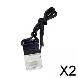 MERISHOPP 2xEmpty Car Diffuser Empty Pendant Perfume Bottle Auto Perfume Diffuser Bottle Black| Home Fragrance/Room Fragrance | Essential Oil/Aroma Diffuser image 2