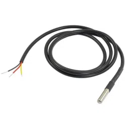 DS18B20 Water Proof Temperature Probe – Black (1m) Original Chip-27