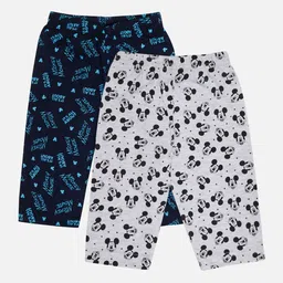 Bodycare Kids Pack Of 2 Mickey Mouse Printed Cotton Capris-14