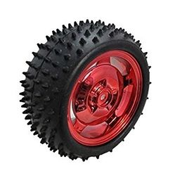 85MM Large Robot Smart Car Wheel, 38MM Width Surface Red/Pink-18