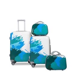 Polo Class Set Of 4 Hard-Sided Trolley Suitcases & Vanity Bags-97