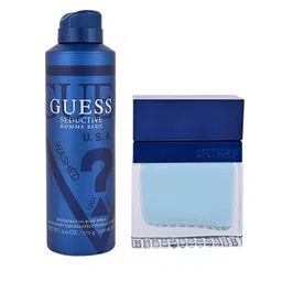 GUESS Men Seductive Homme Blue Eau de Toilette-50ml &  Body Spray -170g (226ml)-49