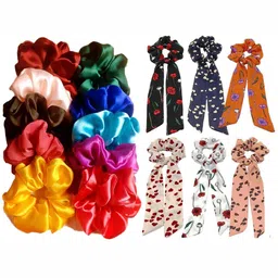 DIAN Women Pack of 16 Printed Hair Scrunchies-image-73