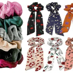 DIAN Women Multicolor Pack of 12 Ponytail Holders-image-22