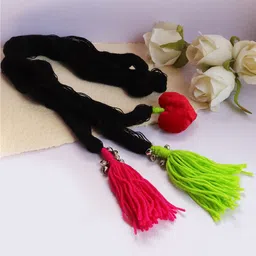 Soho Boho Studio Tasselled Heart Hair Tie-image-77