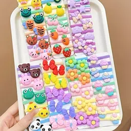 LYTIX Girls Set Of 30 Assorted Ponytail Holders-8