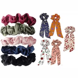 DIAN Women Pack Of 10 Multicoloured Ponytail Holders-image-80