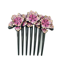MIZORRI Women Set Of 2 Embellished Rhinestones Comb Pin-20