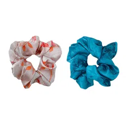 Mint & Oak Women Blue & White Set of 2 Hair Accessory Set-image-73