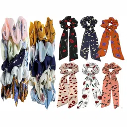 DIAN Women Pack of 16 Multicolored Ponytail Holders-image-35