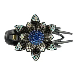 MIZORRI Women Blue Embellished Alligator Hair Clip-picture-30
