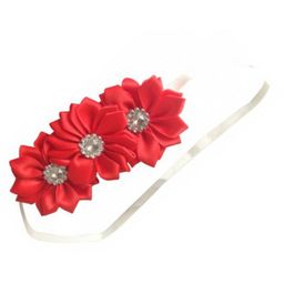 BAESD Infant Girls Satin Flower Lace Elastic Hairband-29