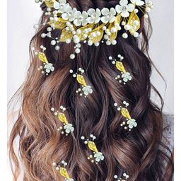 Hair Flare Set of 9 Floral Embellished Hair Accessory-image-19