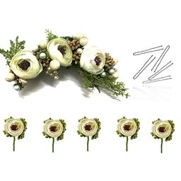 Hair Flare Women 11Pcs Embellished Floral Hair Accessory Set-image-3